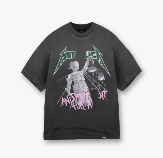 Metallica And Justice For All Graphic T-Shirt Black - 1