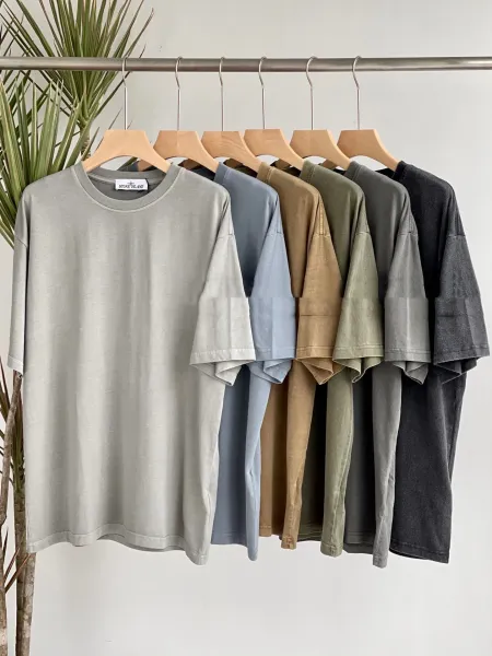 Stone Island Oversized Crewneck T-Shirt Gray - 5