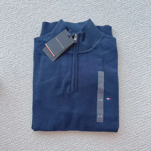 Tommy Hilfiger Half-Zip Sweater Navy - 1