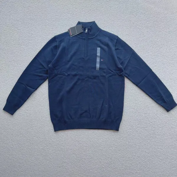 Tommy Hilfiger Half-Zip Sweater Navy - 7