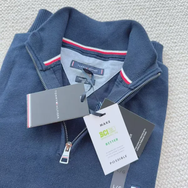Tommy Hilfiger Half-Zip Sweater Navy - 8
