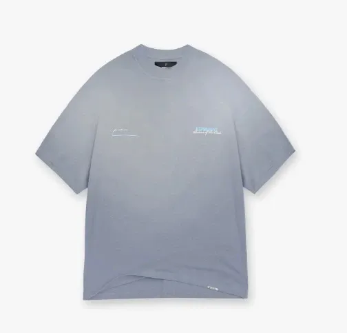 Design Oversized Graphic Tee Light Gray T-Shirt - 1