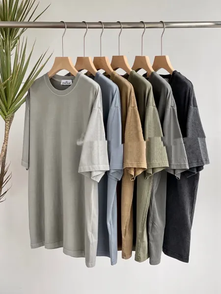 Stone Island Oversized Crewneck T-Shirt Gray - 4