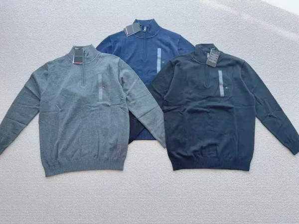 Tommy Hilfiger Half-Zip Sweater Navy - 3