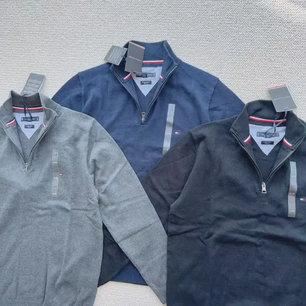 Tommy Hilfiger Half-Zip Sweater Navy - 4