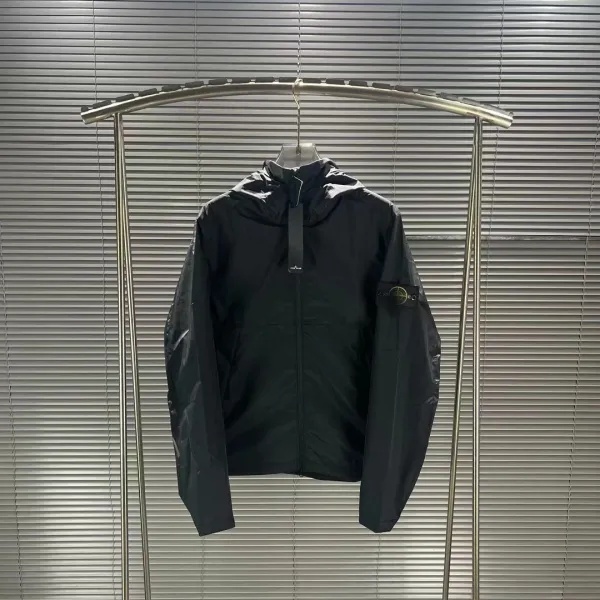 Stone Island Shadow Project Black Hooded Windbreaker Jacket Outerwear - 16