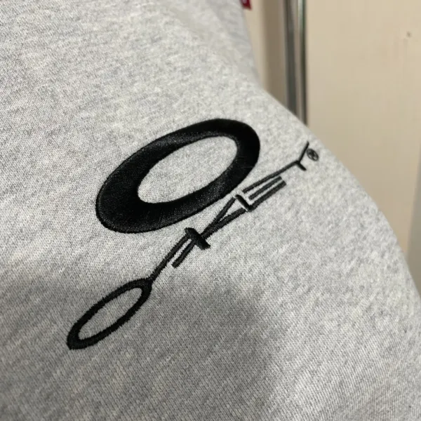 Oakley Logo Embroidered Gray Crewneck Sweatshirt Hoodie - 11