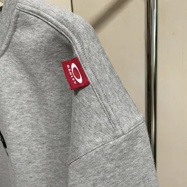 Oakley Logo Embroidered Gray Crewneck Sweatshirt Hoodie - 16
