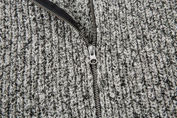 Stone Island Knit Zip-Up Cardigan Gray - 8