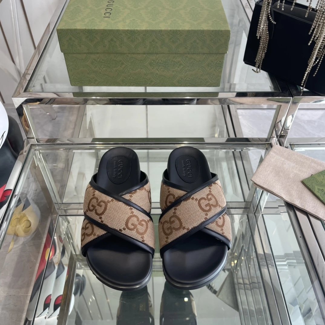 Gucci Slippers Open-Toe Platform — 12