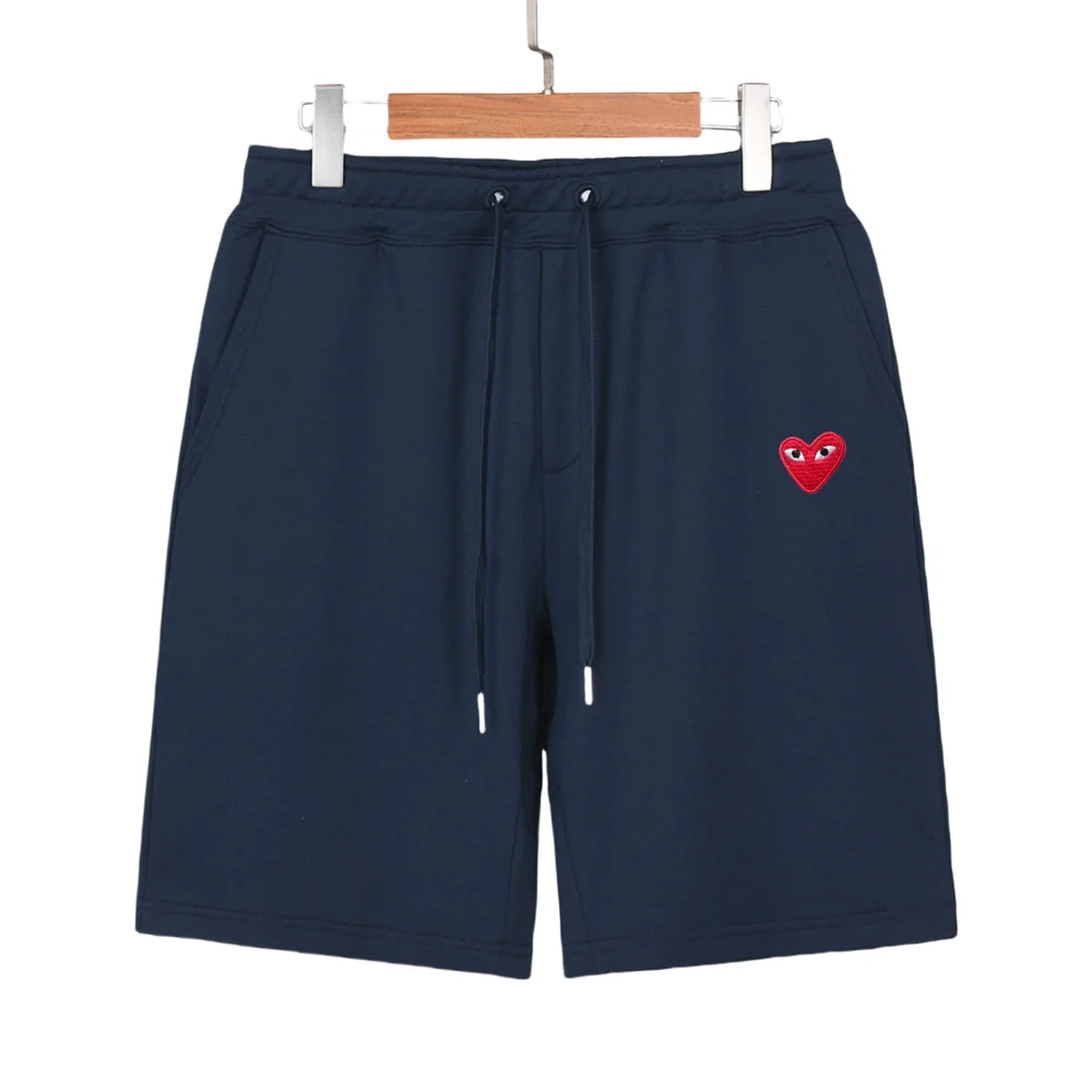 CDG Play Comme des Garçons Embroidered Casual Mid-Length Sweatshorts