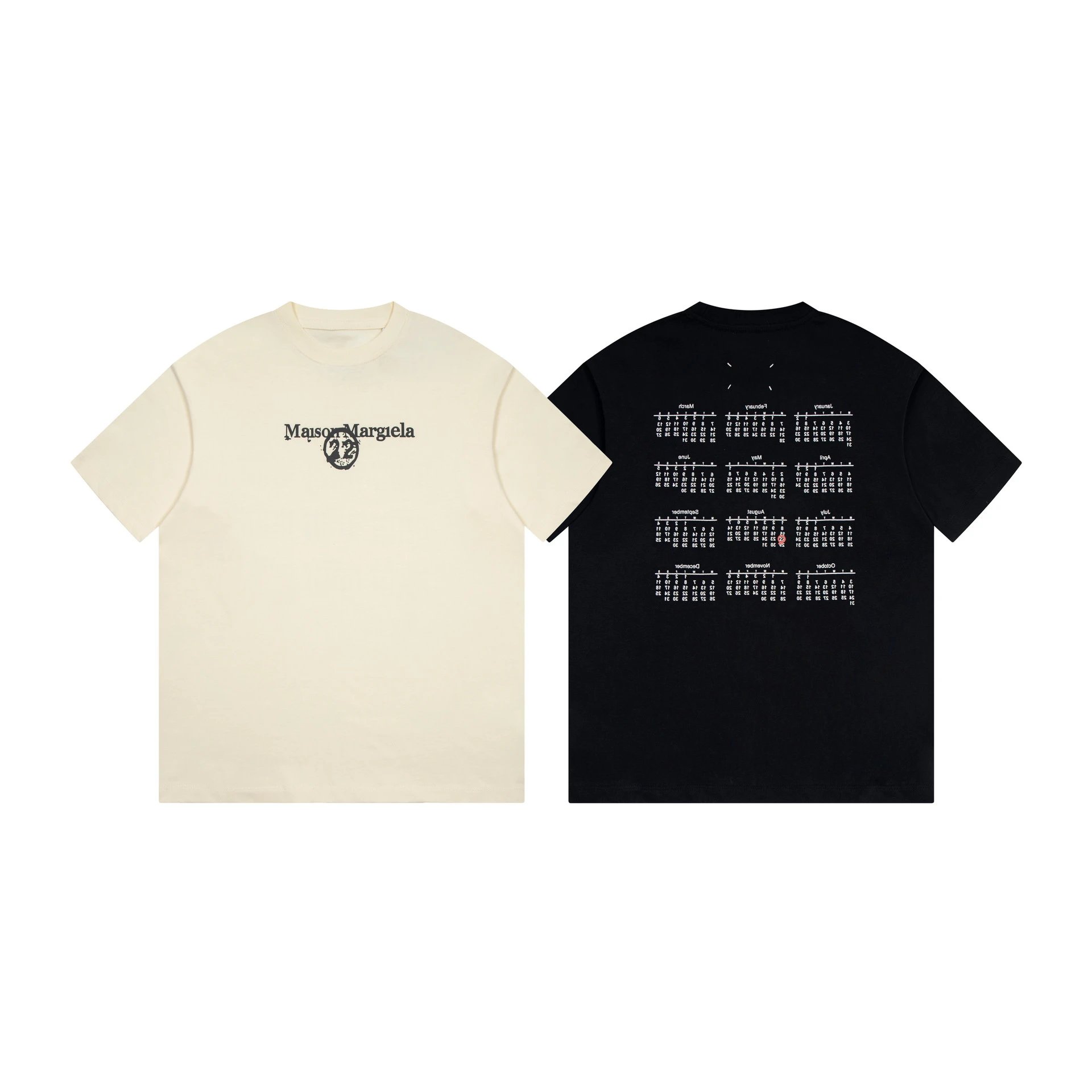 Maison Margiela Numbered Grid White T-Shirt - 34