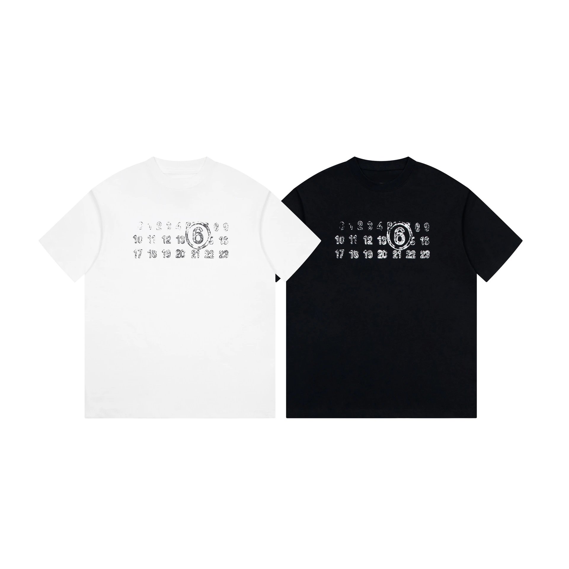 Maison Margiela Numbered Grid White T-Shirt - 31