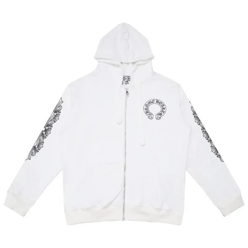 Chrome Hearts Cross Logo Pink Print Black Hoodie - 4