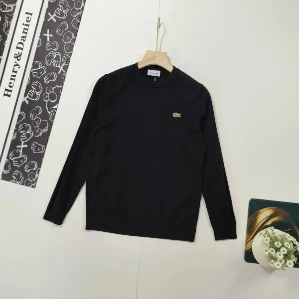 Lacoste Classic Crewneck Black Sweater - 1