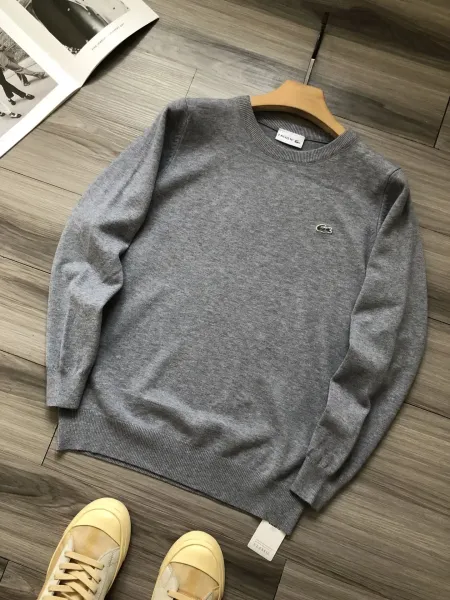 Lacoste Classic Crewneck Gray Sweater - 1