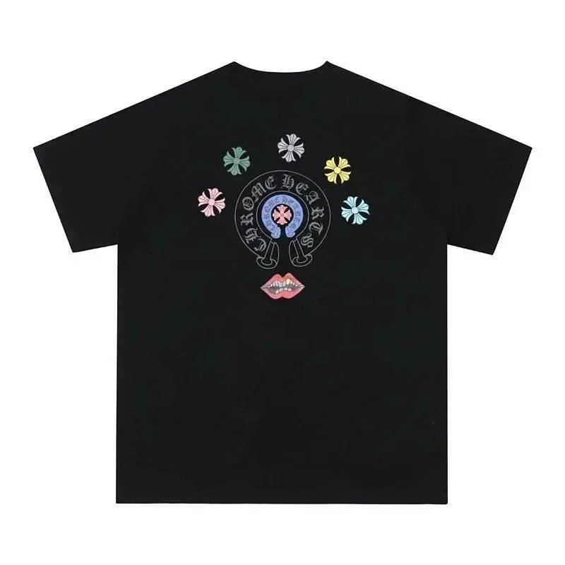 Chrome Hearts Horseshoe Logo Light Blue T-Shirt - 13