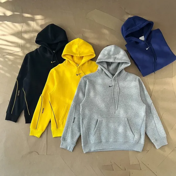 Nike Windrunner Hooded Jacket White with Red Zip and 'Just Do It' Print - 12