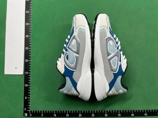 Dior B23 Low Gray Mesh Sneakers - 7