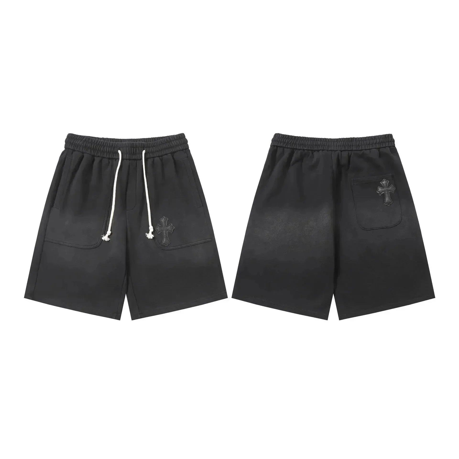 Choice Rosary Embroidered Sweat Shorts Gray - 10