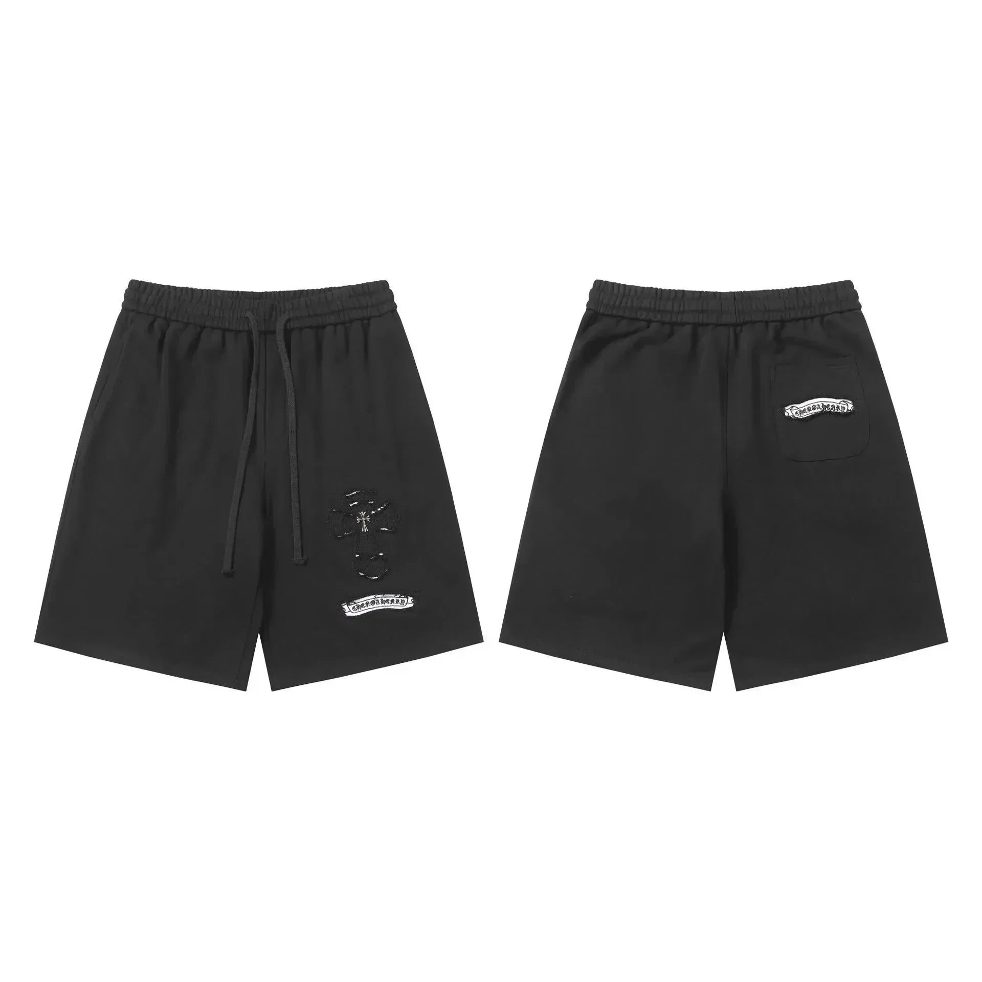 Choice Rosary Embroidered Sweat Shorts Gray - 9