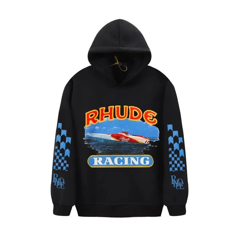 Rhude St. Jean Beach Club Hoodie White - 7