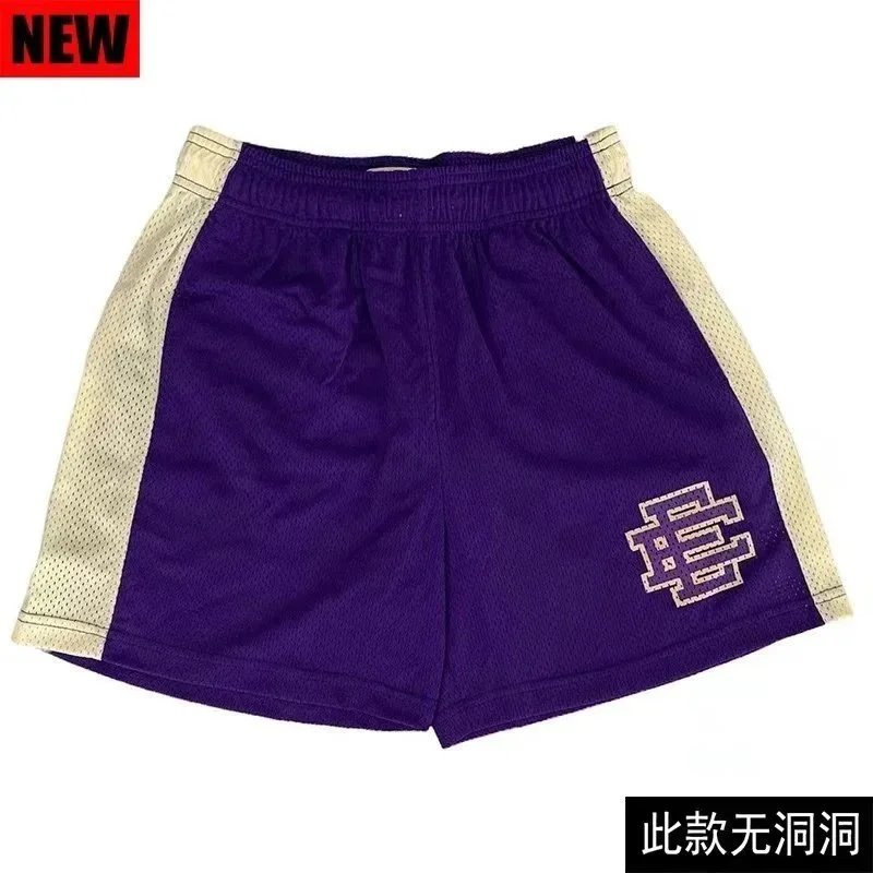 Multicolor Camo Print Shorts with Monogram Logo - 7
