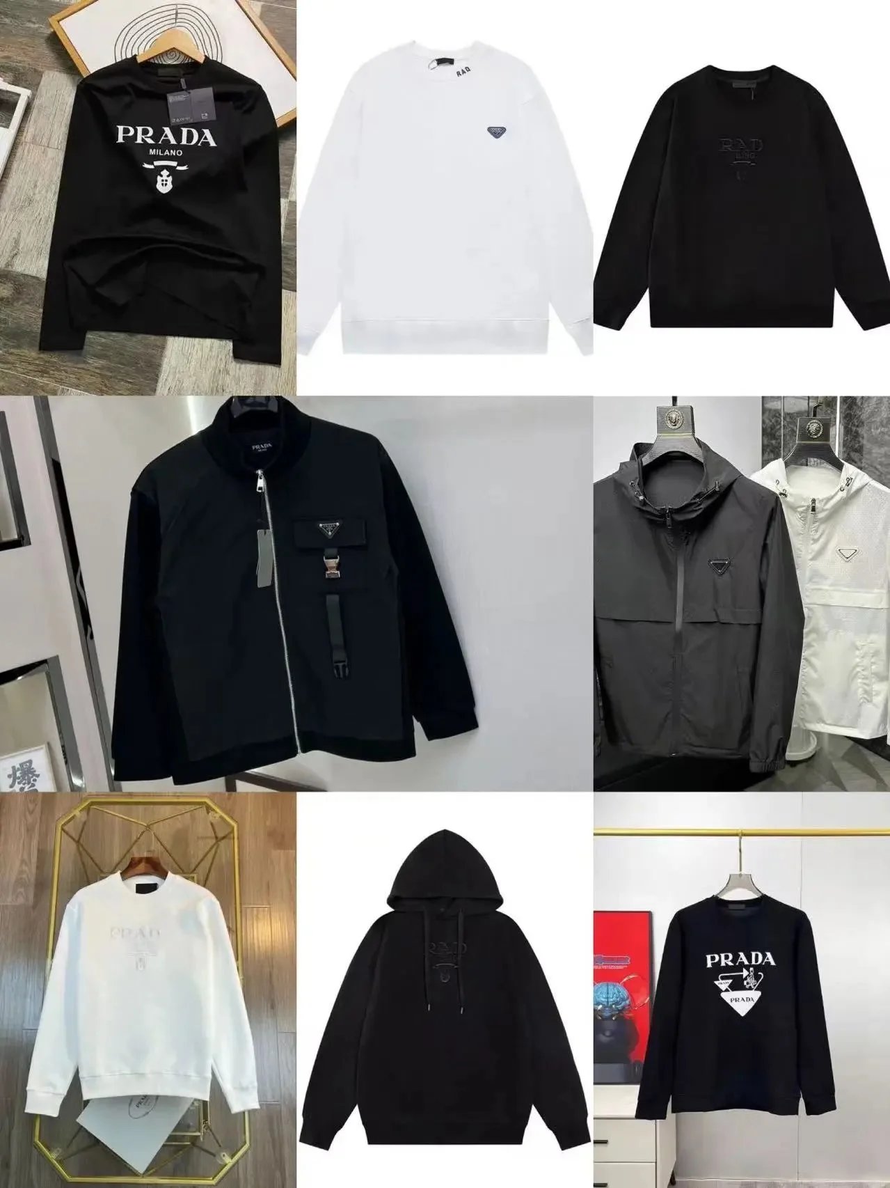 Prada Logo Hoodies/Sweaters [39 styles]