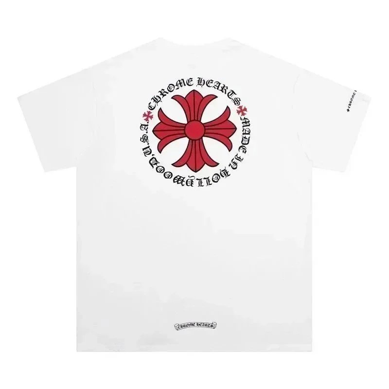 Chrome Hearts Horseshoe Logo Light Blue T-Shirt - 6