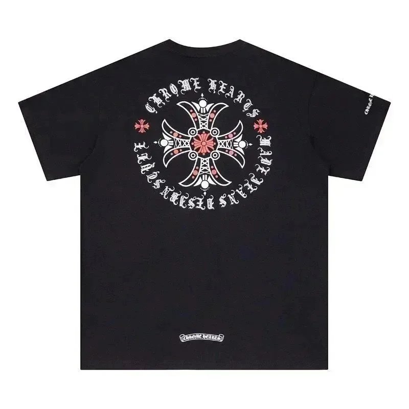 Chrome Hearts Horseshoe Logo Light Blue T-Shirt - 11