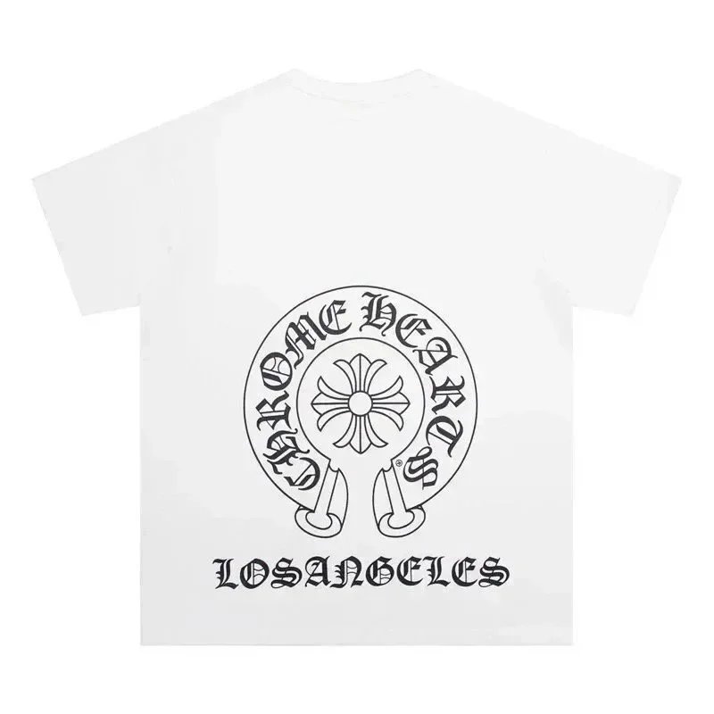 Chrome Hearts Horseshoe Logo Light Blue T-Shirt - 8
