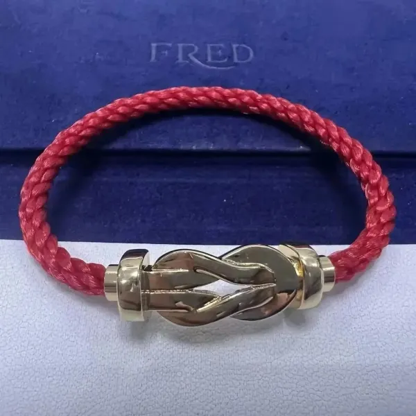 Fred Force 10 Red Silk Cord Bracelet - 1