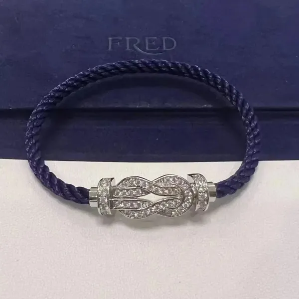 Fred Force 10 Navy Blue Diamond-Set Bracelet - 1