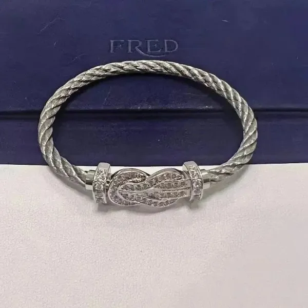 Fred Force 10 Diamond Knot Bracelet Silver - 1