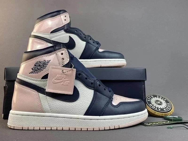 Off-White x Air Jordan 1 High University Blue Sneakers Basketball Shoes - 7