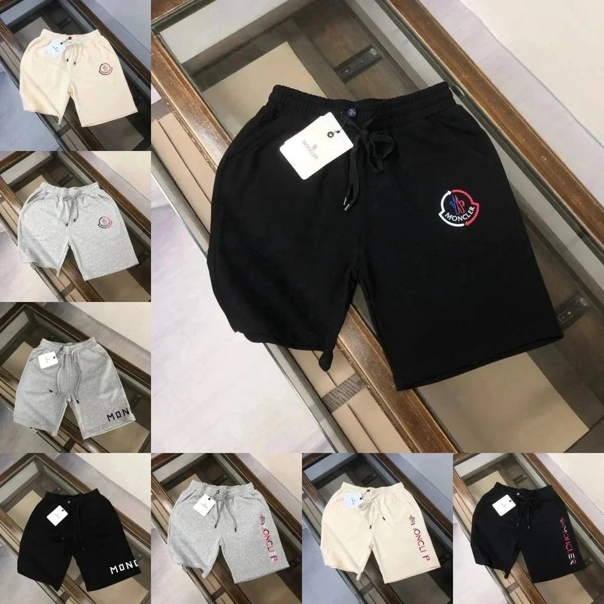 Moncler Black Drawstring Short