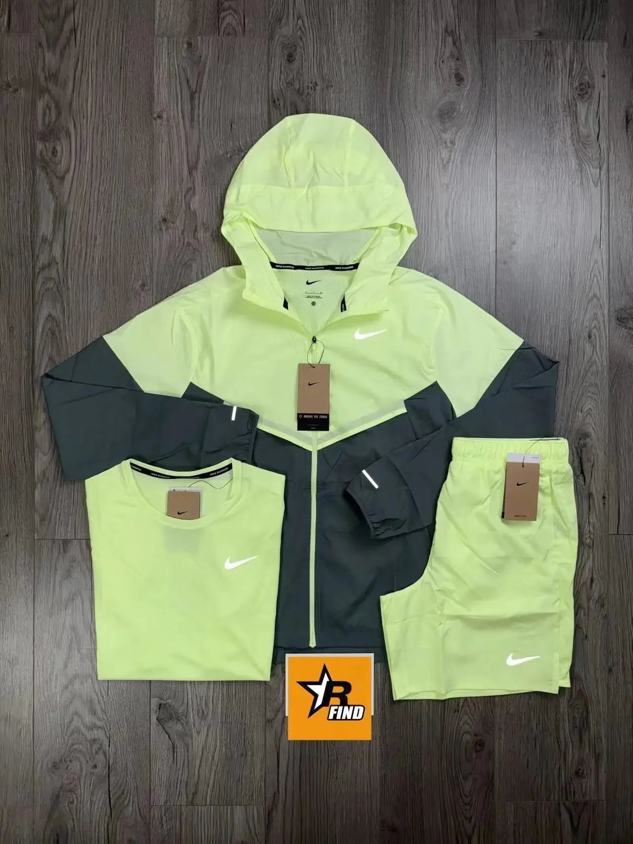 Nike Running Suit Set (Hooded Jacket/T-Shirt/Shorts) [37 styles]