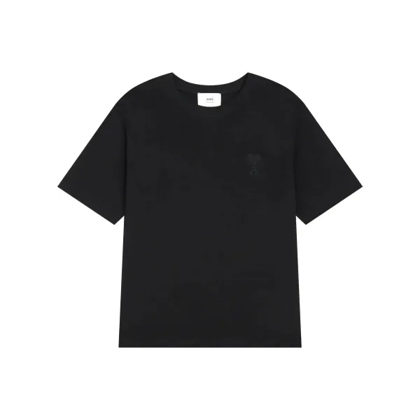 Ami Paris Heart Logo Red T-Shirt - 7