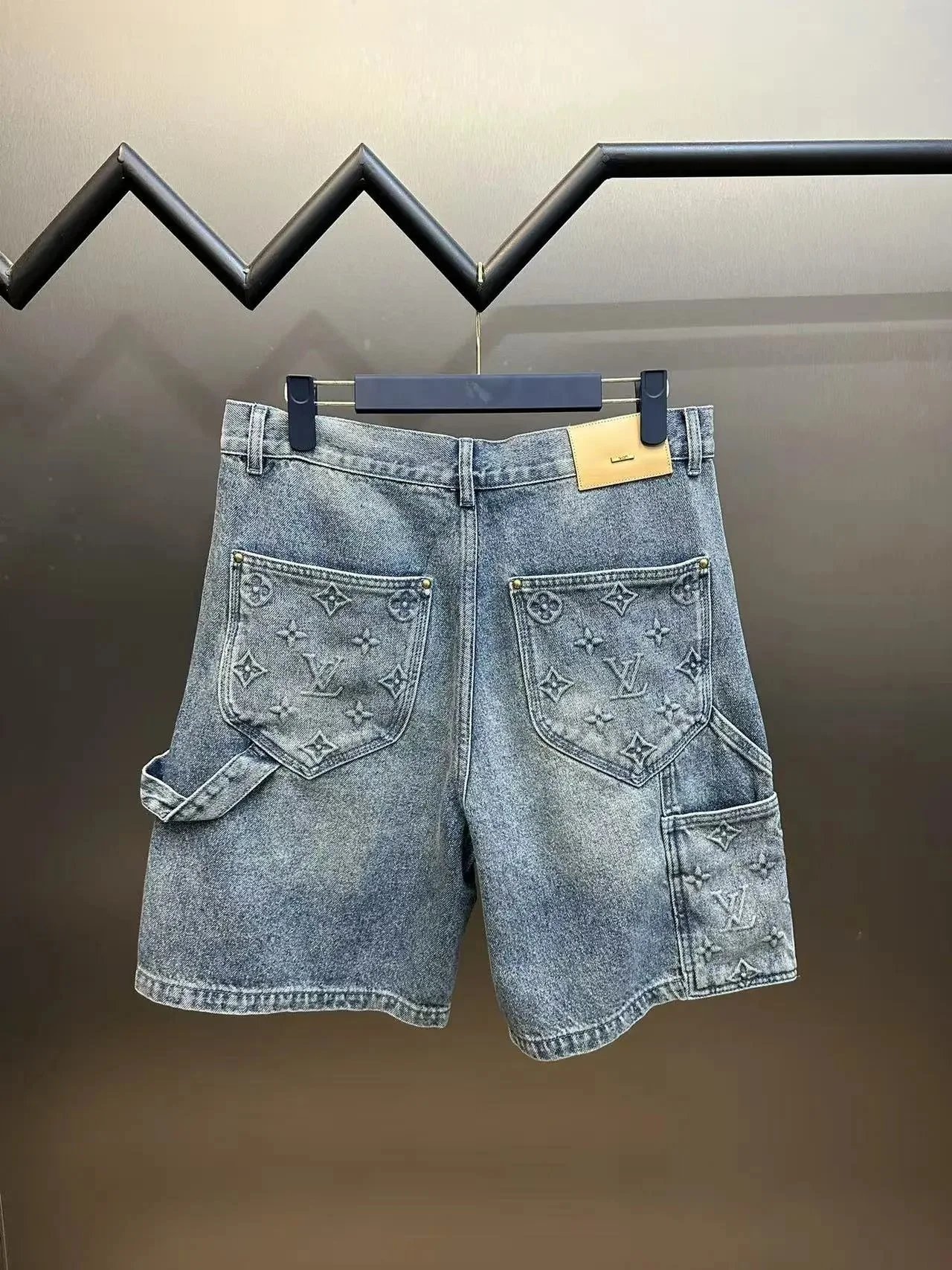 Louis Vuitton Monogram Embossed Utility Shorts Black - 3