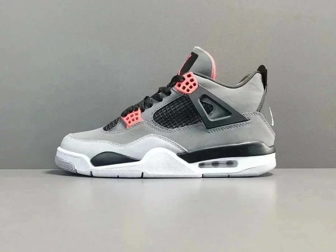 Air Jordan 4 Retro White Black Sneakers - 5