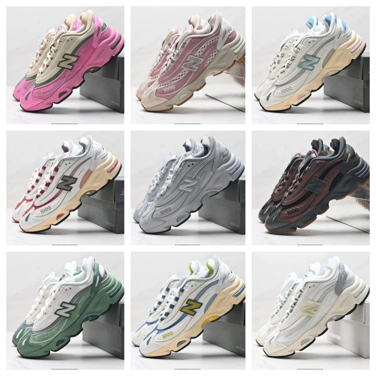 New Balance 1000 Vintage Sneakers - Retro Running Shoes for Men and Women - 132369