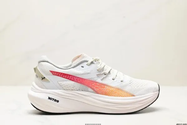Puma Nitro Elite Running Shoes White Red Orange - 1