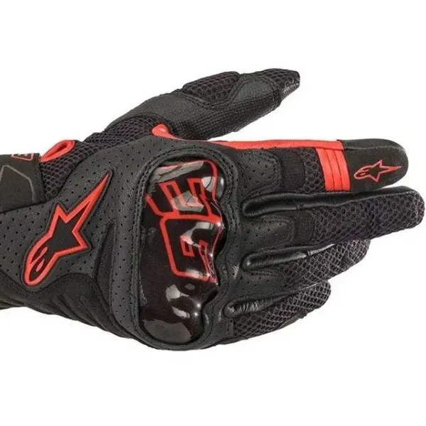 Alpinestars Tech-1 K V2 Black Red Racing Gloves - 1