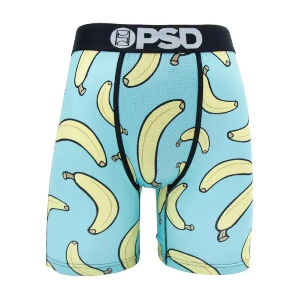 PSD Banana Print Light Blue Boxer Briefs - 1