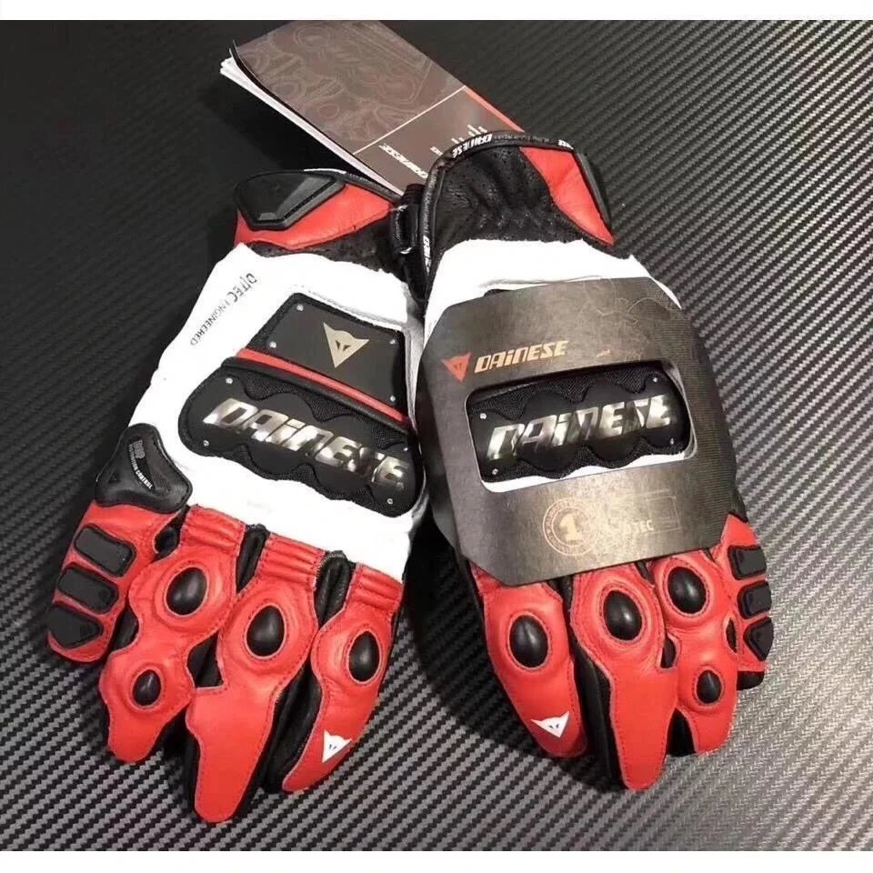 Alpinestars SP-8 V2 Orange Black Leather Motorcycle Gloves - 8