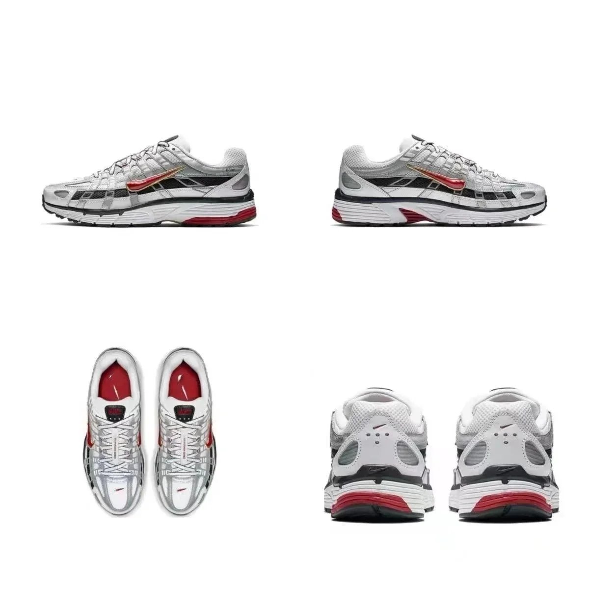 Nike Zoom Vomero 5 R5-16 Silver Gray Running Shoes - 6