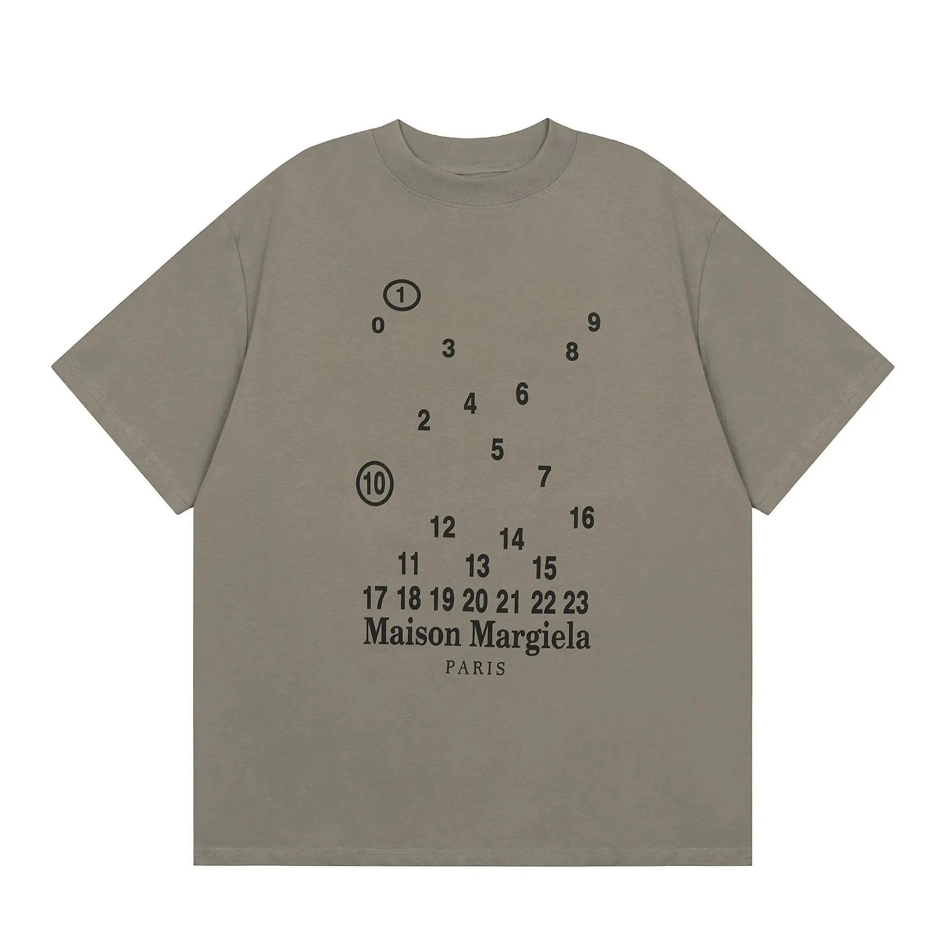 Maison Margiela Numbered Graphic T-Shirt Light Blue T-Shirt - 6