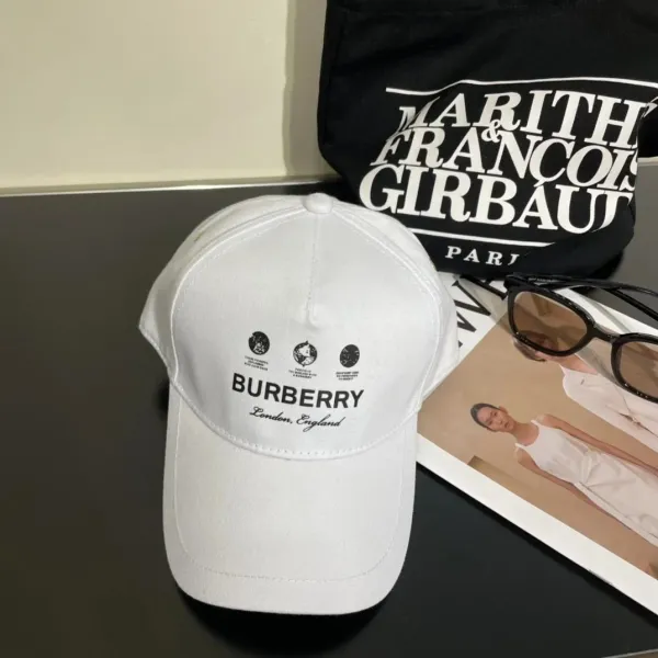 Burberry Archive Logo Baseball Cap White - 1
