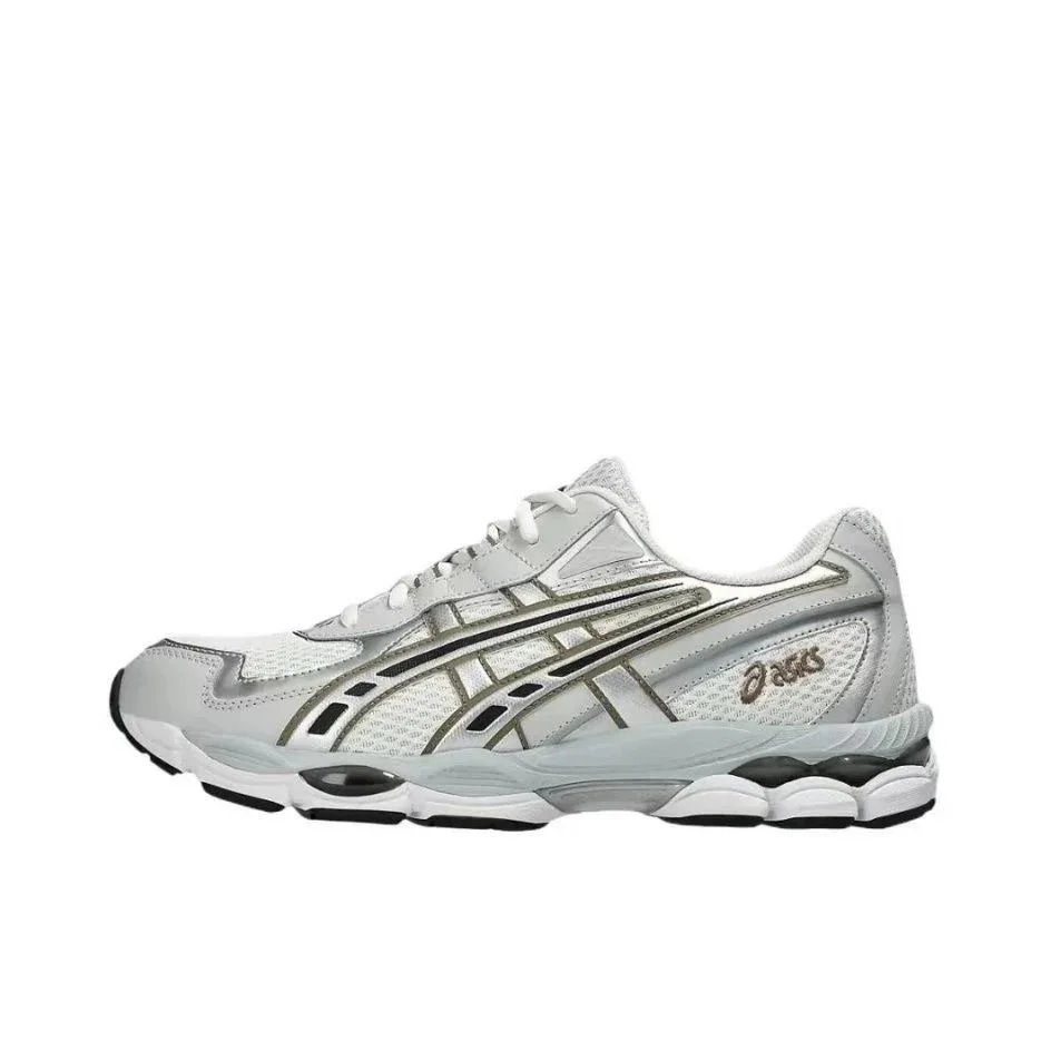 Asics Gel-Kayano 14 Silver Black Yellow Running Shoes - 6