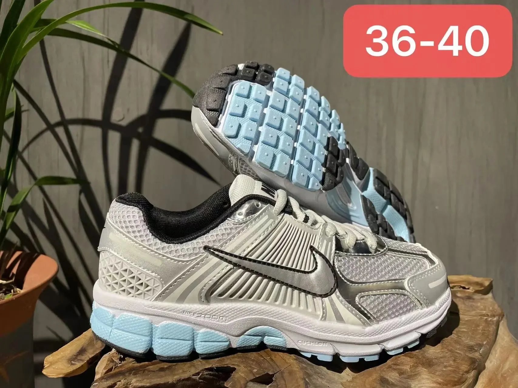 Nike Zoom Vomero 5 Black Cream Running Shoes - 4